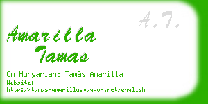 amarilla tamas business card